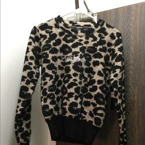 BEBE leopard sweater